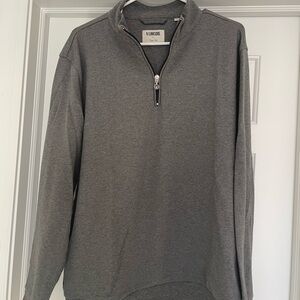 Linksoul Men's Gray Zip-Up Sweater